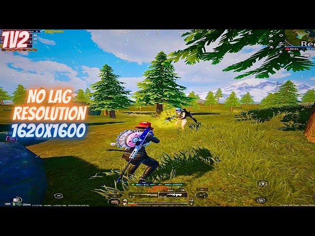 1V2 On 1620x1600 No lag Resolution - Ipad Resolution - PUBG M 90Fps HDR  - IKZ Gaming