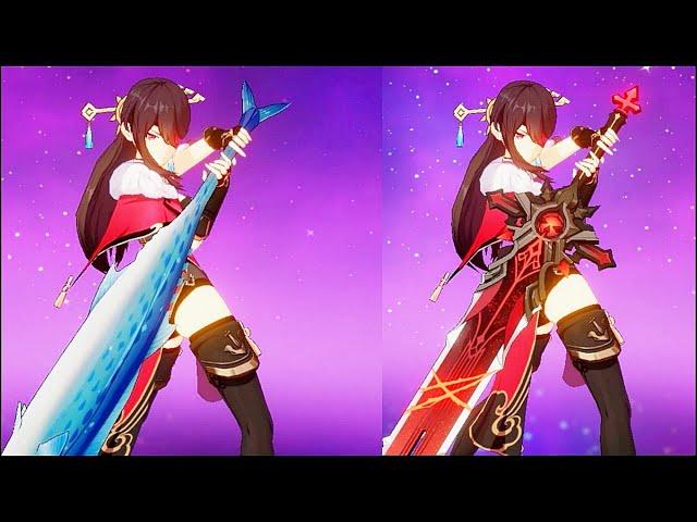 LUXURIOUS SEA SWORD R1 VS WOLF GRAVESTONE on Beidou Damage Comparison | Genshin Impact