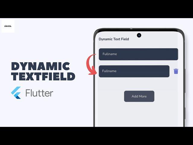 How to dynamic text field with flutter