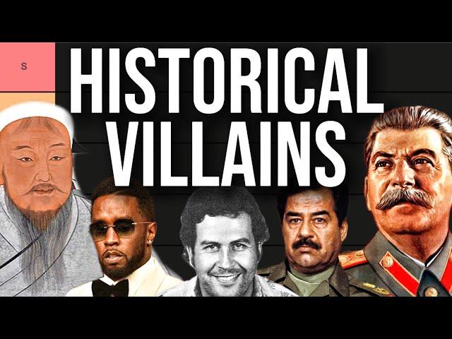 Ranking the Biggest Villains in History (Tier List)