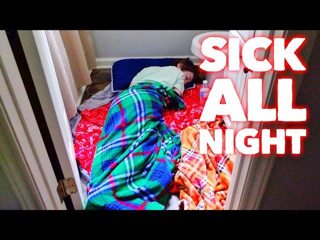 SICK ALL NIGHT | Family 5 Vlogs