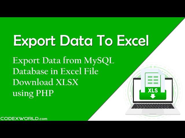 Export Data to Excel in PHP