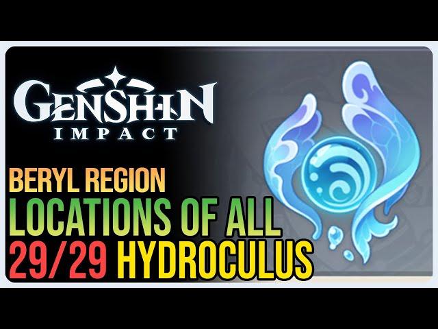 All Beryl Region Hydroculus Genshin Impact