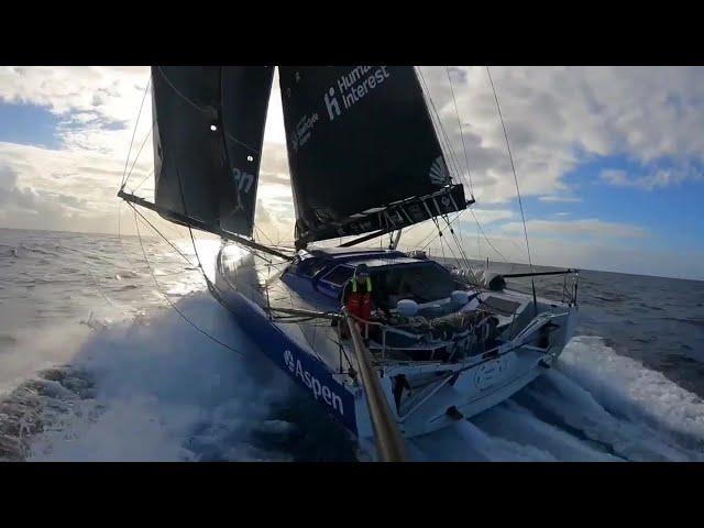 Vendee Globe Onboard Report Day 9 Leader Sam Goodchild' Birthday, Latest News, Boris, Isobelle, Pip