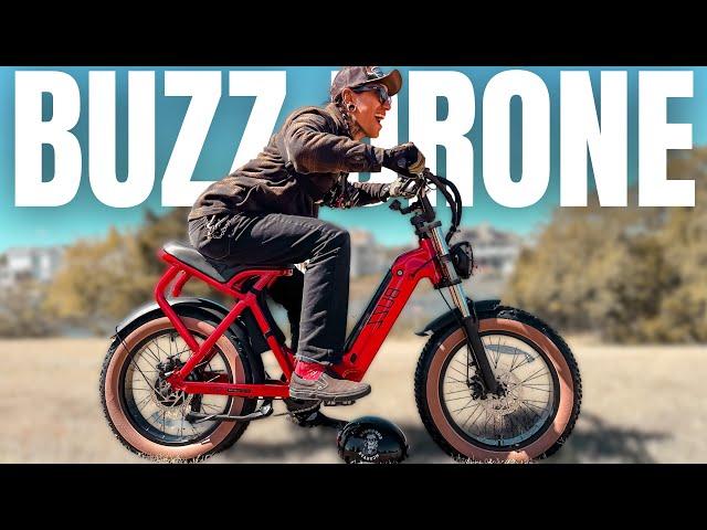 Best MOTO-STYLE Electric Bike Under $1500? | BUZZ Drone Ebike REVIEW!