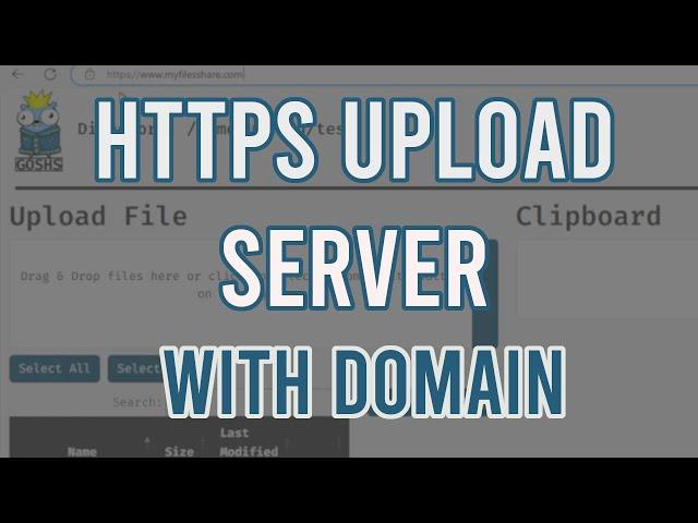 Transfer Files Between Two Remote Computers | Goshs HTTPS Upload Server