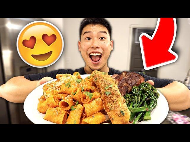 My Girlfriend Made Me Spicy Rigatoni Pasta | Cooking + Mukbang