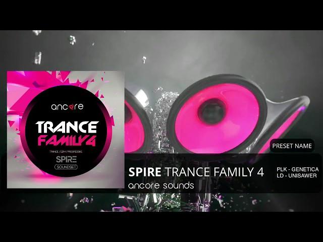 "SPIRE TRANCE FAMILY 4" Spire Presets, Bank | Ancore Sounds