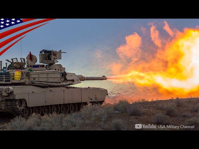 American M1A2 Abrams Tanks Live-Fire Exercise in Europe