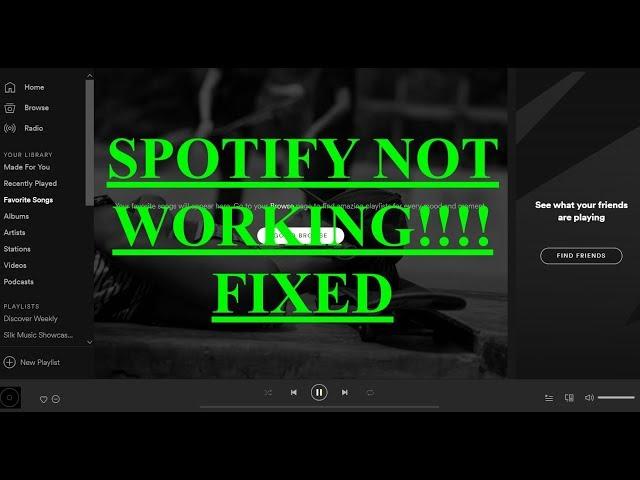 SPOTIFY NOT WORKING-SONGS NOT PLAYING-ALBUMS EMPTY-SOLVED(MAC)