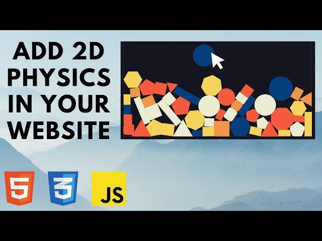 Add 2D physics in your website | HTML, CSS & JS