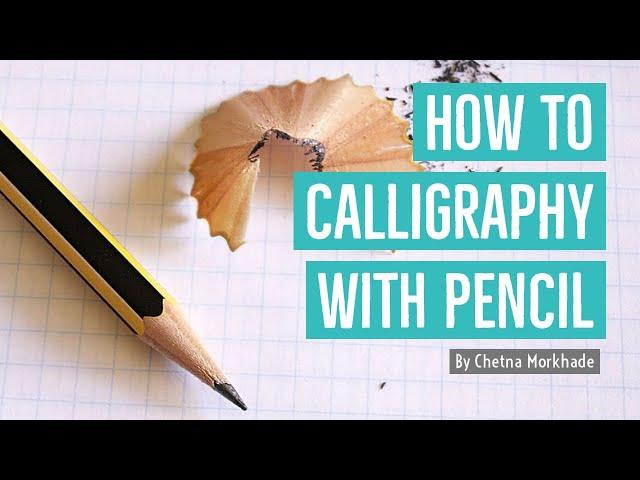 How to calligraphy with pencil | Beginner Calligraphy Tutorial