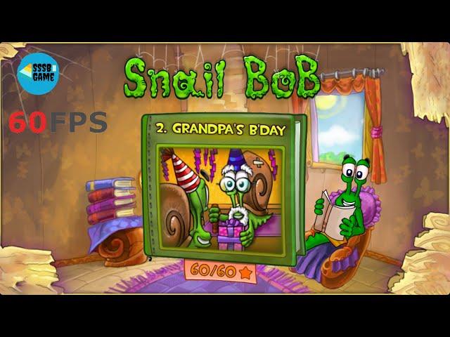 Snail BoB: Grandpa's B'day All Levels + 3 Stars , iOS Walkthrough