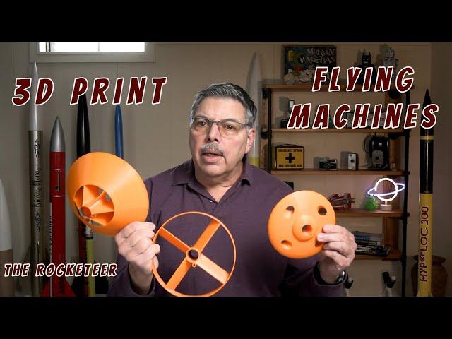 Flying Machines 3d printed.