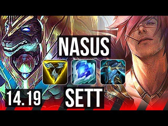 NASUS vs SETT (TOP) | 53k DMG, 6 solo kills, 20/3/6, Legendary | EUW Master | 14.19