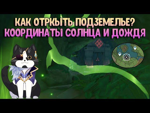 Подземелье Координаты Солнца и Дождя Как Попасть? | Геншин Импакт Сумеру Гайд