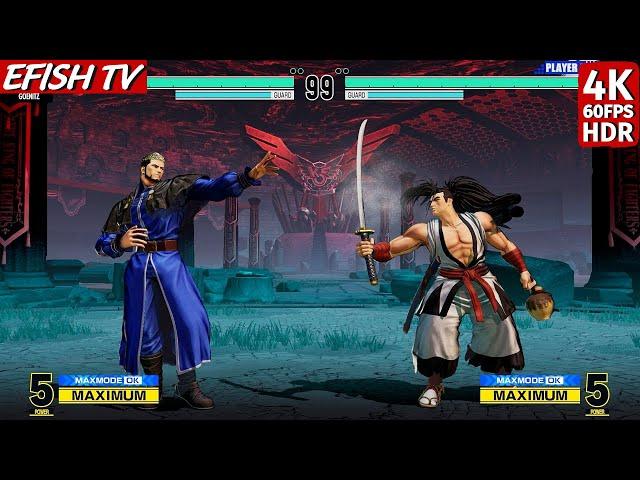 Goenitz vs Haohmaru (Hardest AI) - KOF XV | 4K 60FPS HDR