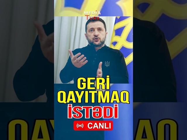 Tramp açıqladı - Zelenski geri qaytmaq istədi - Media Turk TV #mediaturk #trend #shortvideo