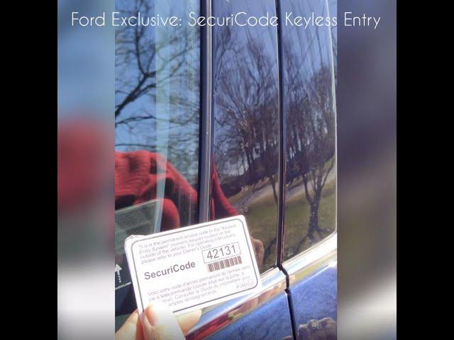 Ford Feature - SecuriCode Keyless Entry