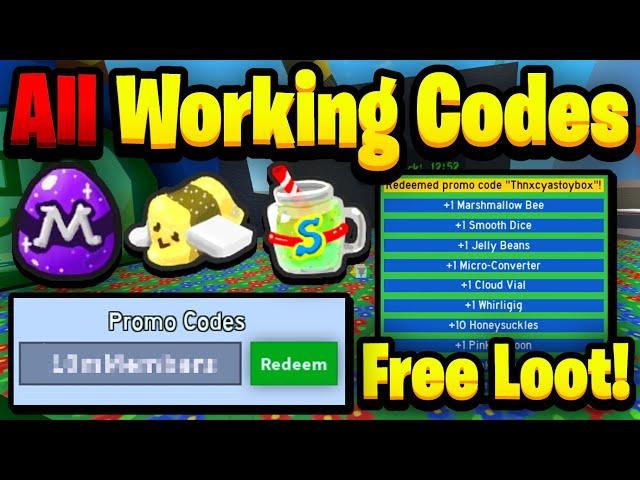 ALL Working Codes 2024 | Bee Swarm SImulator