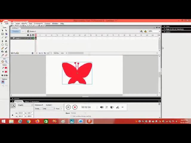 Flying Butterfly -Using Macromedia flash for Multimedia Lab