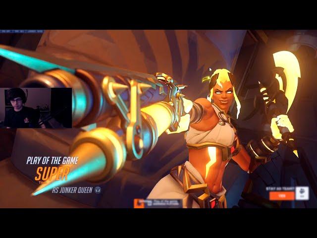 SUPER - POTG - JUNKER QUEEN GAMEPLAY  - OVERWATCH 2 SEASON 12 TOP 500