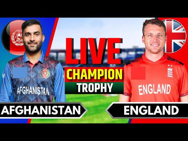 Afghanistan vs England, Match 8 | Live Cricket Match Today | AFG vs ENG Live Match, Champions Trophy