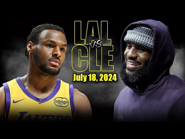 Los Angeles Lakers vs Cleveland Cavaliers Full Game Highlights - 2024 Summer League | July 15, 2024