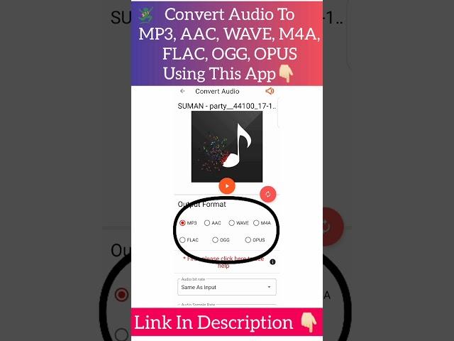 Convert Audio To MP3 , AAC , WAVE , M4A , FLAC , OGG ,OPUS Format | MP3 Converter App | Smart Things