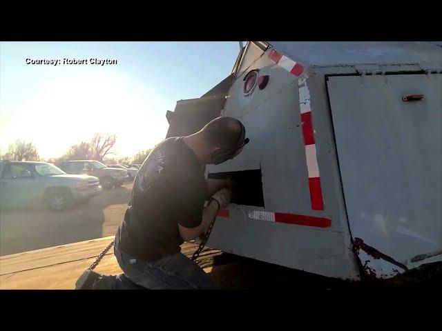 First tornado intercept vehicle found in Kansas yard