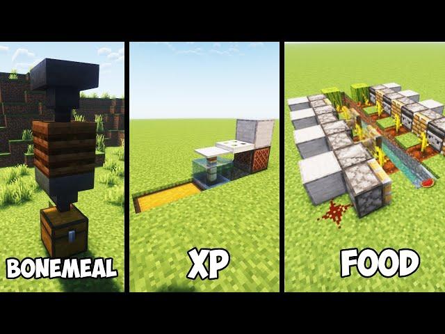 3 Easy Minecraft Farms For Beginners! (1.21 Tutorial)