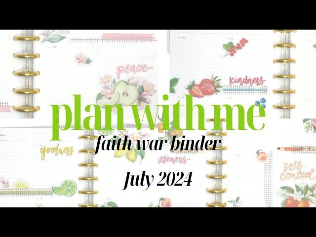 May 2024 setup + plan  with me  | War Binder / Faith Planner : "Fruits of the Spirit"