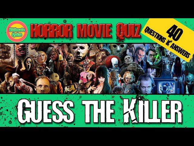 BEST Horror movie quiz | 40 movie killers to guess from their picture | How many do you know?