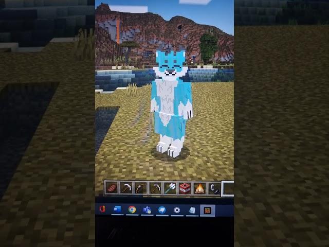 Minecraft Bedrock Skin 4D furry #minecraftskins #furries