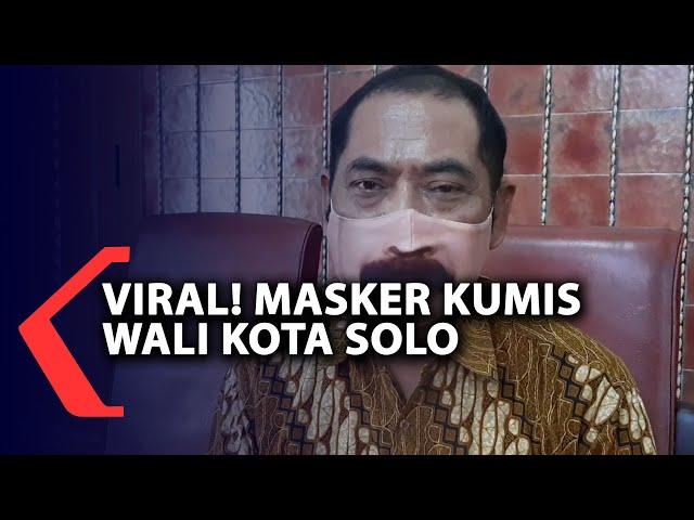 Masker Kumis Walikota Solo Bikin Gagal Fokus