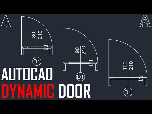 Create Your Dynamic Door - AutoCAD