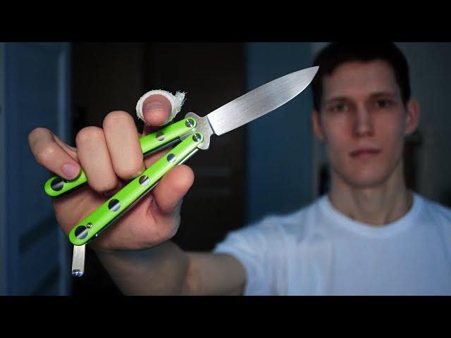 Knife Making - Balisong (design, production, tricks) ENG Sub