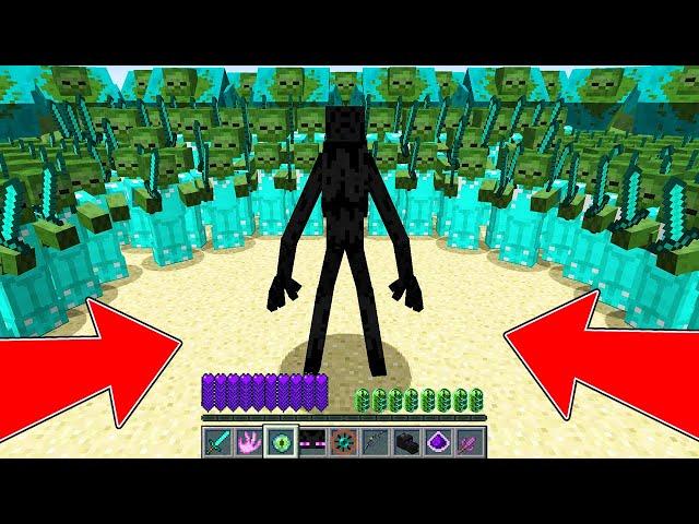 ENDERMAN MUTANT VS 1000000 ZOMBIE IN MINECRAFT! ENDERMAN LIFE 1 MINECRAFT BATTLE MOVIE