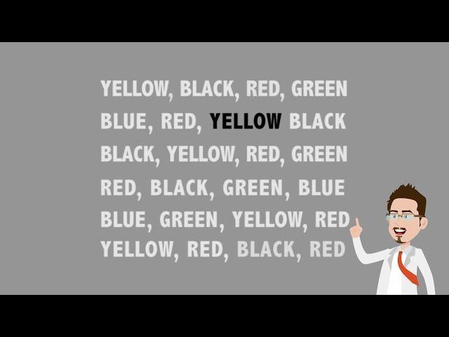 Brain Exercises - Say the color you see