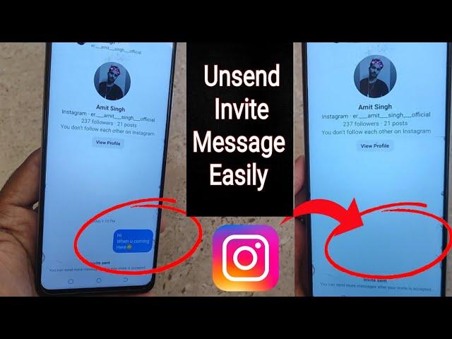 How To UNSEND Invite Message On Instagram From Both Sides/How To Cancel Invite Message On Instagram