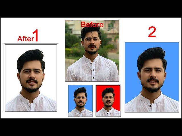 How to change background color of passport size photo  in Adobe photoshop cc