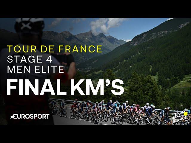 BATTLE IN THE ALPS!  | Tour de France Stage 4 Final Kilometres | Eurosport Cycling