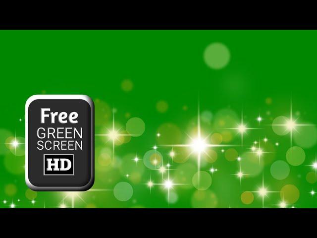 Star gold particles green screen video effects | Green screen star effect | Star falling greenscreen