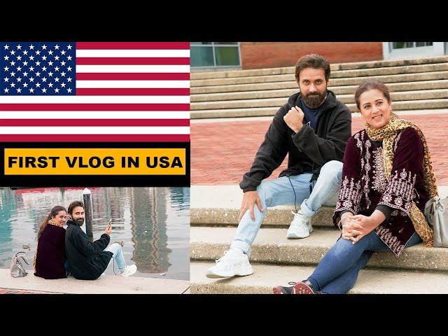 FIRST VLOG IN AMERICA  Arifa Siddiqui & Tabeer Ali | Baltimore Maryland USA ️