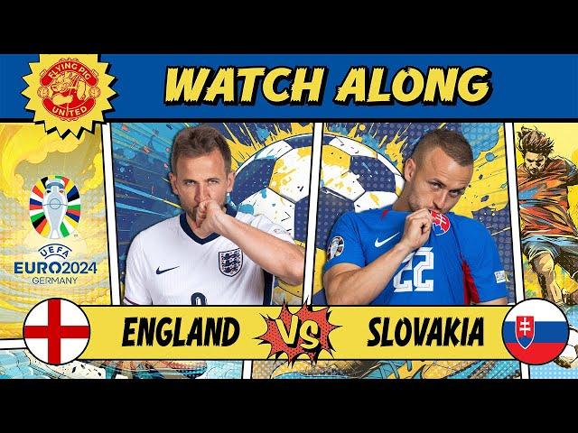 England VS Slovakia 2-1 LIVE WATCH ALONG EURO 2024 #England #Slovakia #euro2024