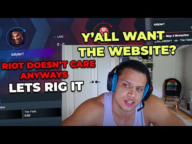 Tyler1's Leaks The Betting Sites To His Fans