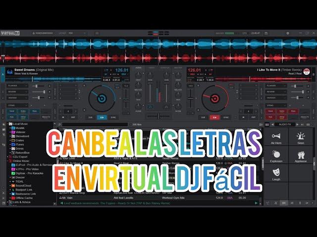 Cambia las letras I carpetas en virtualdj rápido y sencillo