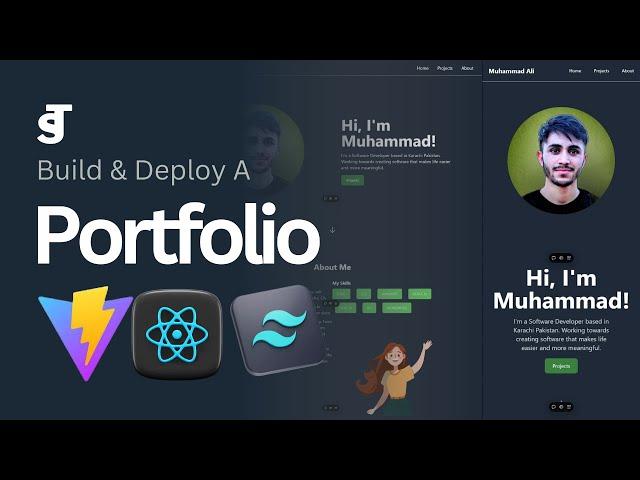 Build and Deploy a Portfolio Website Using React.js, Tailwind CSS & Vite