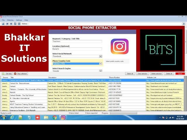 Social Phone Extractor 2020 | Extract Phone Numbers From LinkedIn, Facebook, Twitter & Instagram