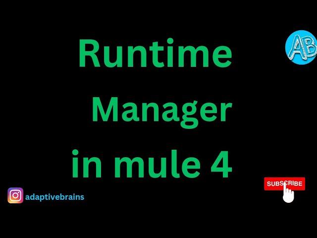 Anypoint Runtime Manager Tutorial